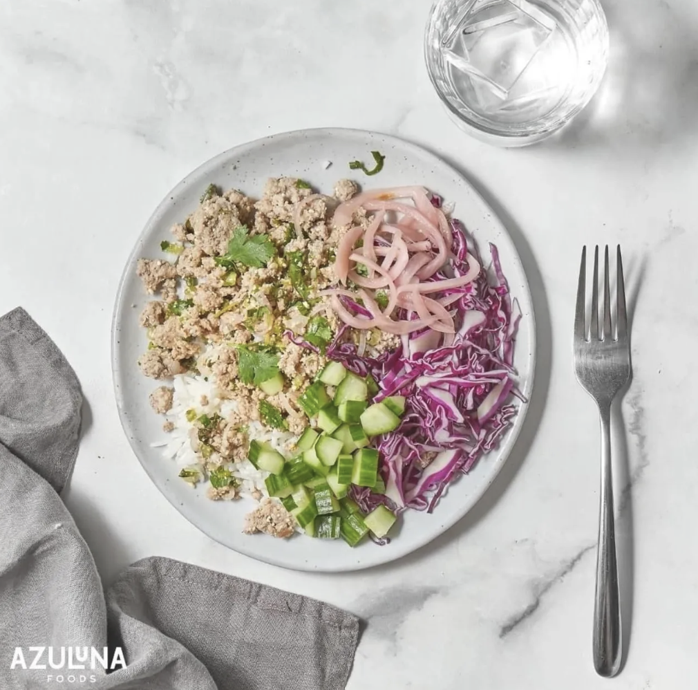 A healthy meal delivered right to your door – Azuluna Foods!