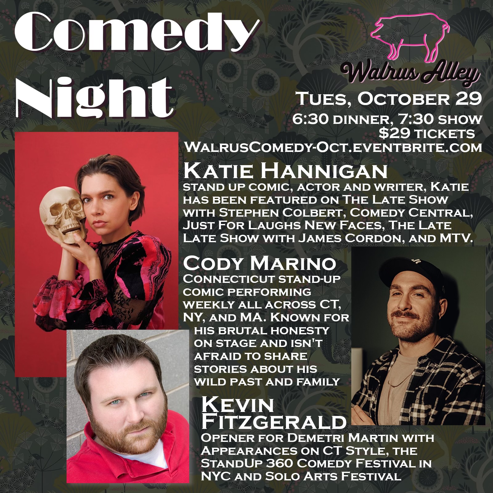 October Comedy Night at Walrus Alley