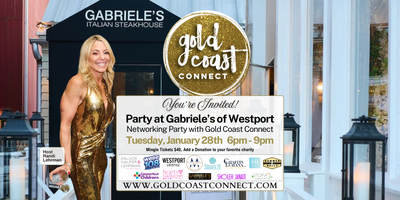 Party at Gabriele’s of Westport with Gold Coast Connect on January 28th