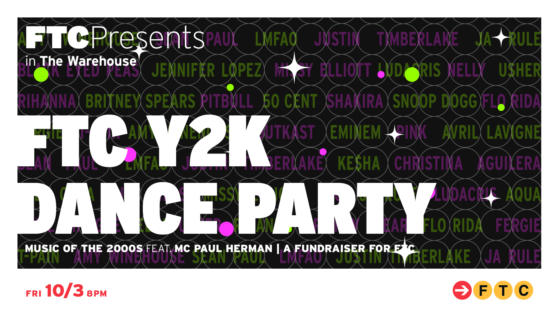 FTC Throwback Y2K Dance Party: Party Like Itโs 2000 in Fairfield