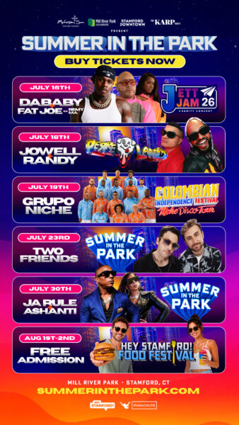Hey Stamford + Parachute Bring You Summer in the Park With A Full Lineup of Concerts, Food Festivals, and Big‑Name Performers